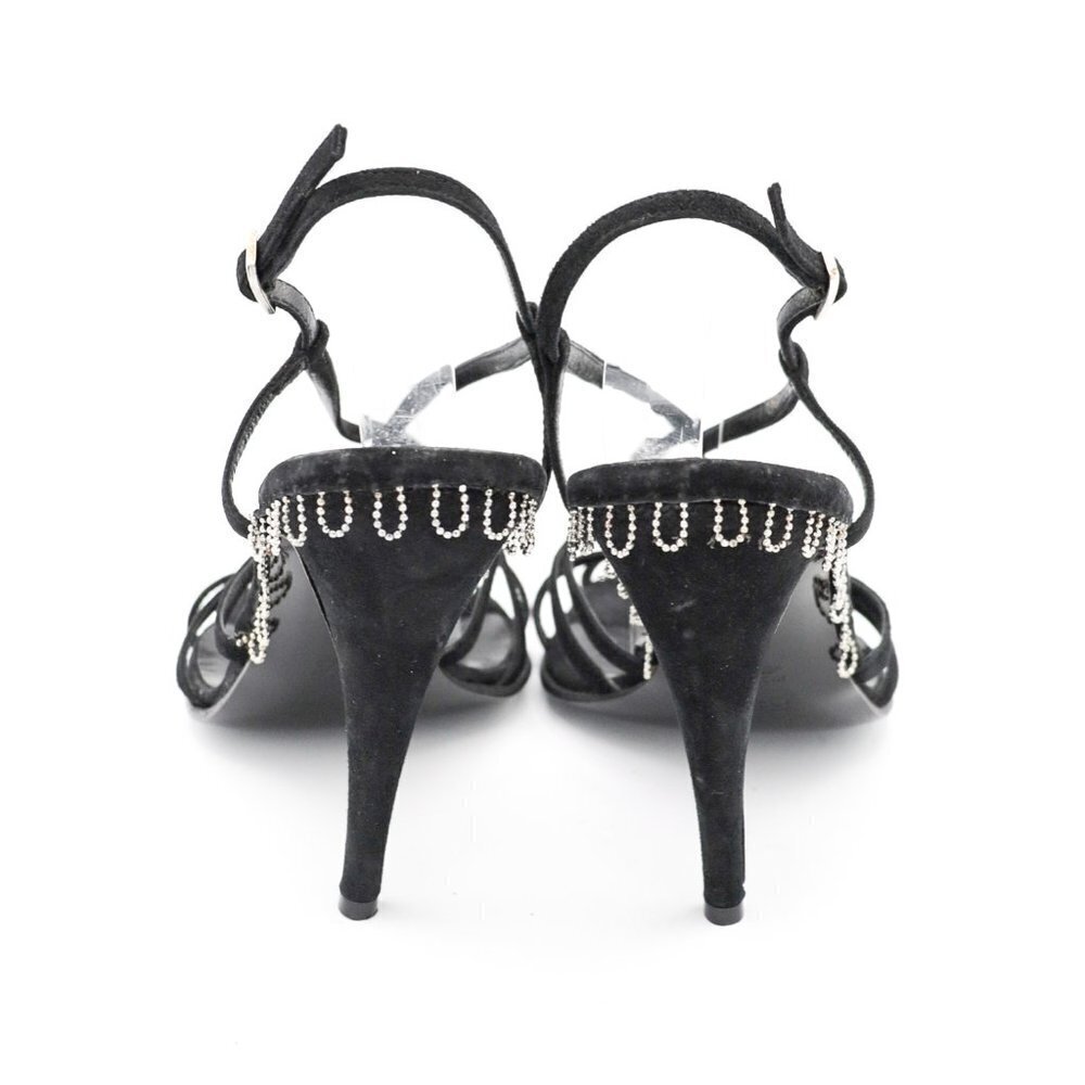 FENDI Chain Detail Suede Sandals - Picture 7 of 13